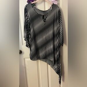 Black and White Polka Dot Blouse